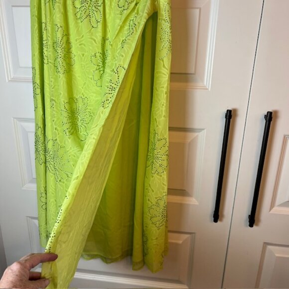 For Love And Lemons Anna 2 Piece Bodysuit Skirt Maxi Dress Neon $348 NWT Sz M - Picture 4 of 11